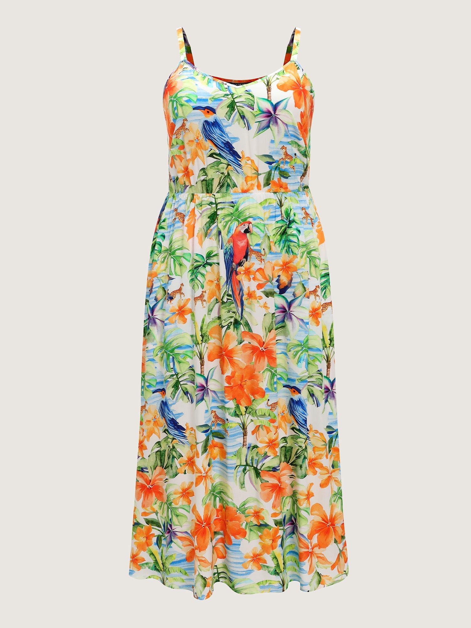 Floral Print Flowy Cami Maxi Dress
