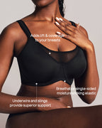 BOGO🔥Mesh Cooling Full Coverage Minimizer Bra