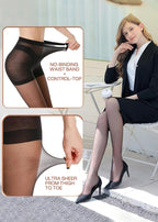 40D Run-Resistant Sheer Tights