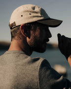 The 5-Panel Cap in Stone Pigment Canvas
