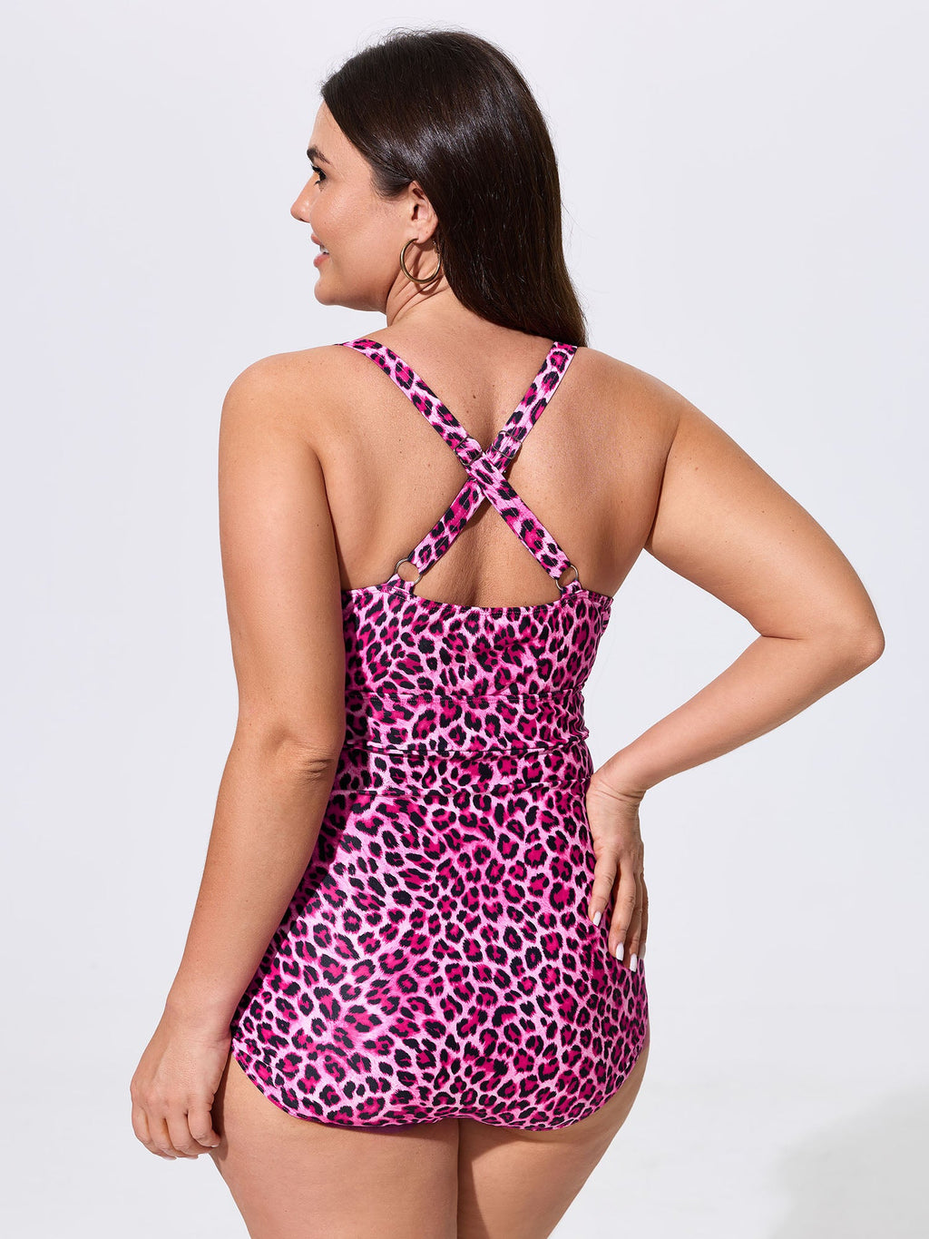 Sarong Set Sweet Leopard Print One-Piece Swim