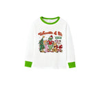 Holiday Family Christmas Pajamas Set With Playful Xmas Character Pattern Print