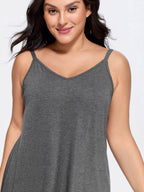 Supersoft Adjustable Drawstring Relaxed-Fit Backless Lounge Dress