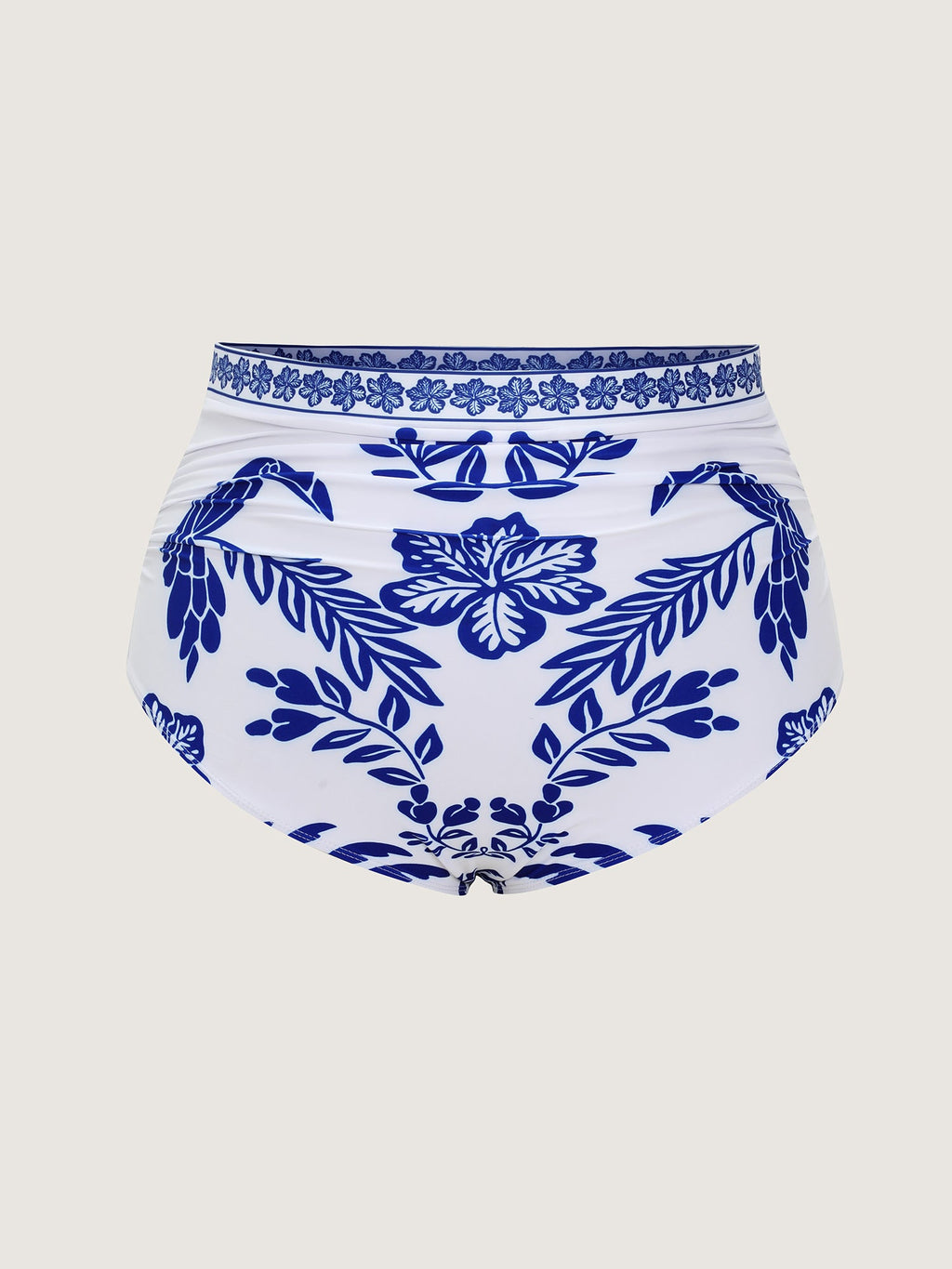 Sheer Pants Two-Piece Tropical Swim Bottoms