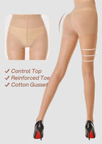 40D Run-Resistant Sheer Tights