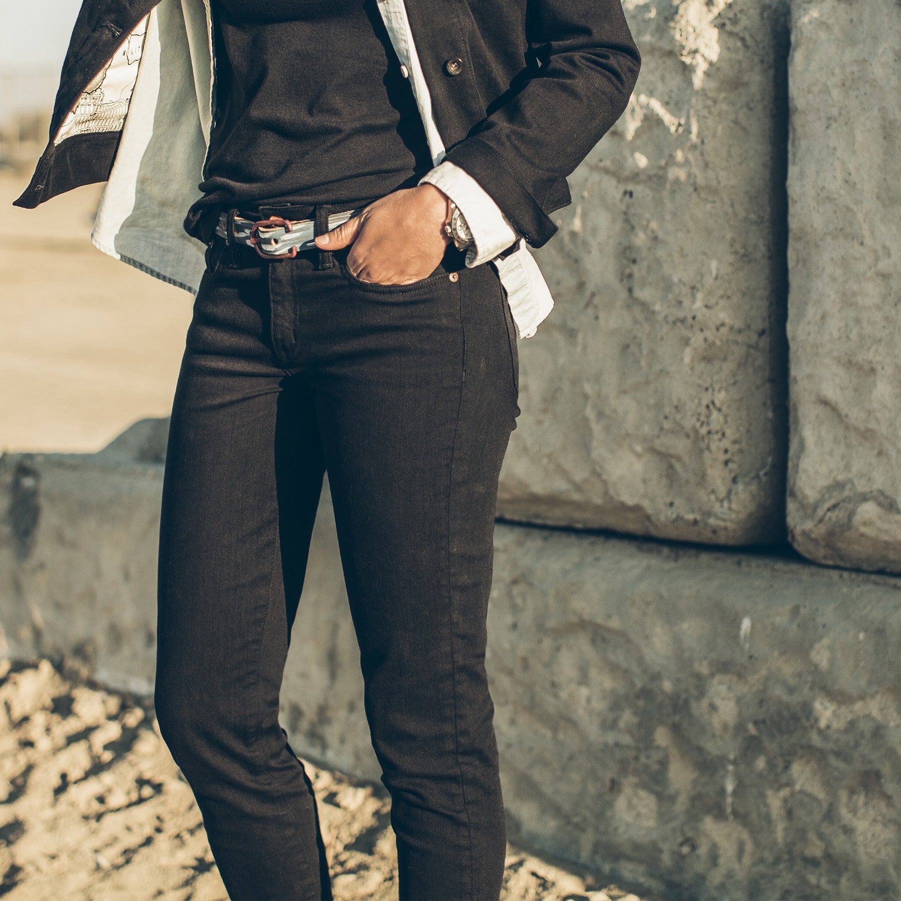 The Adler Jean in Noir