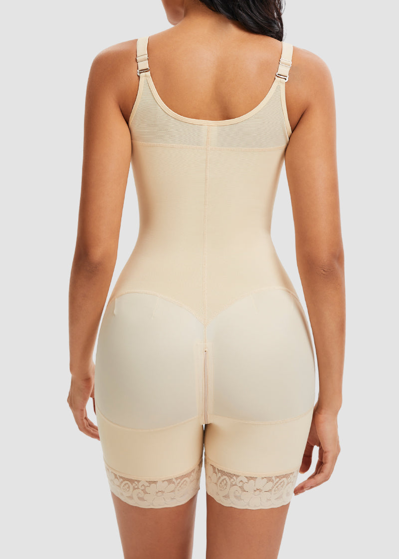 Tummy Control Butt Lifter Shaper with Zipper Crotch Fajas Colombianas