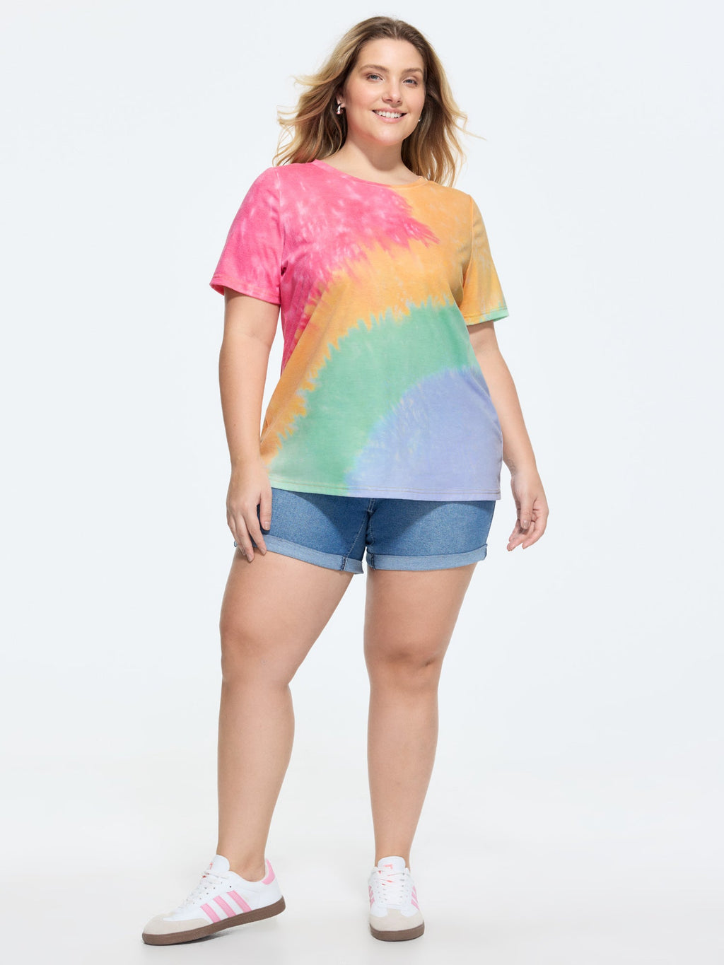 Supersoft Stretchy Tie-Dye Effect T-Shirt