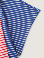 Cotton Colorful Striped Print Long T-Shirt