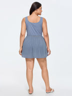 Stretchy Sewn-In Shorts Mini Dress