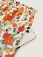 Supersoft Floral Print Ruffled Hem Pants