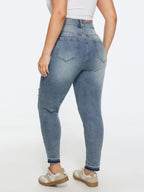 Stretchy Mid-Rise Sculpting-Fit Jeans