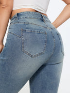 Stretchy Mid-Rise Sculpting-Fit Jeans
