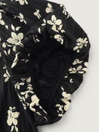 Floral Print Cinched-Waist Blouse