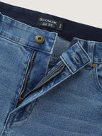 Stretchy High-Rise Elastic Back Waist Jeans