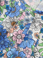Floral Print Pleated Tank Top