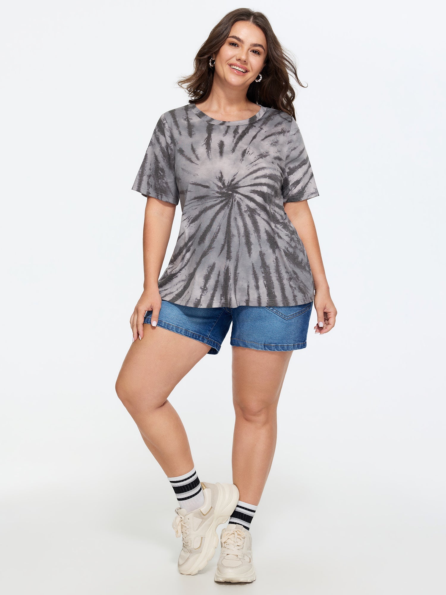 Supersoft Tie-Dye Effect Print T-Shirt