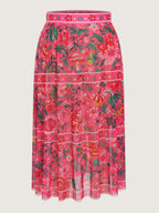 Sheer Sarong Set Flora Print One-Piece Swim
