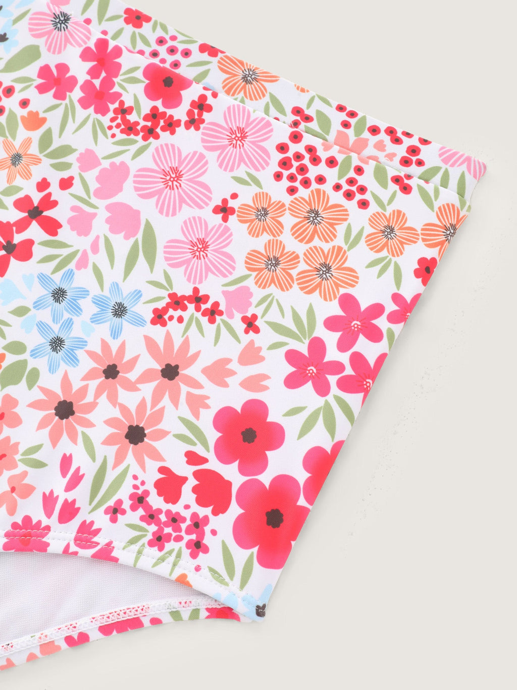 Colorful Floral Print Pockets Flowy Swim Dress