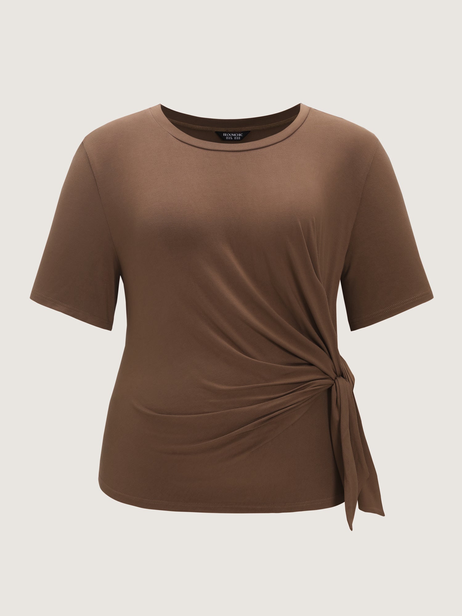 Supersoft Side-Tie Plain T-Shirt