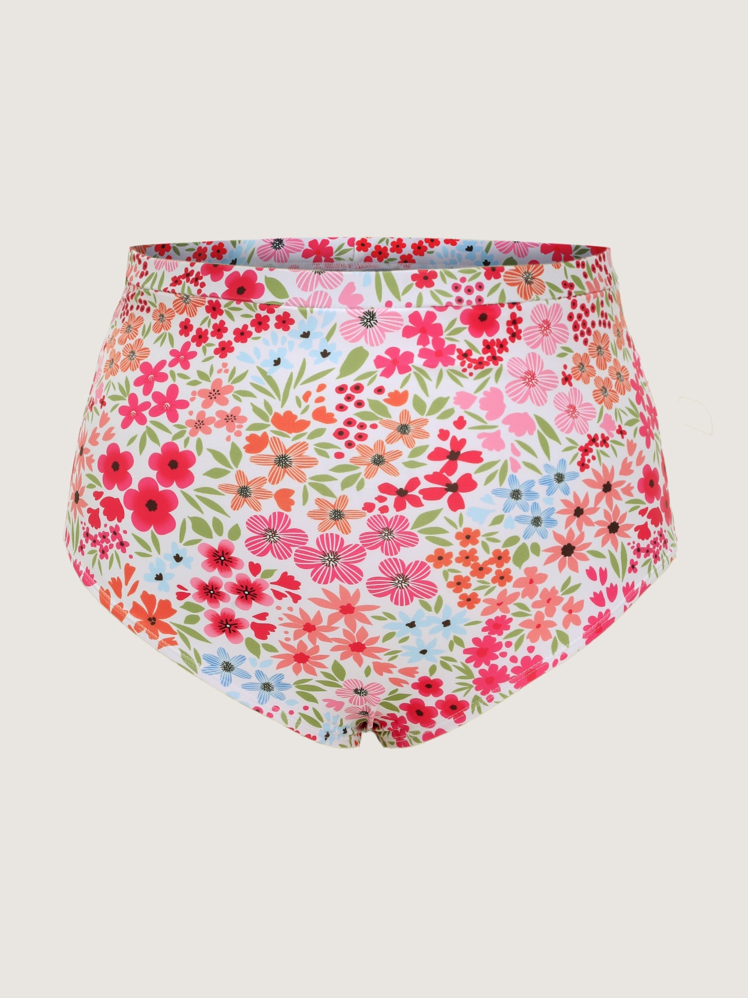 Colorful Floral Print Pockets Flowy Swim Dress