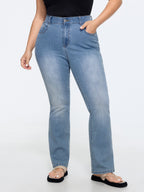Stretchy Mid-Rise Bootcut Jeans