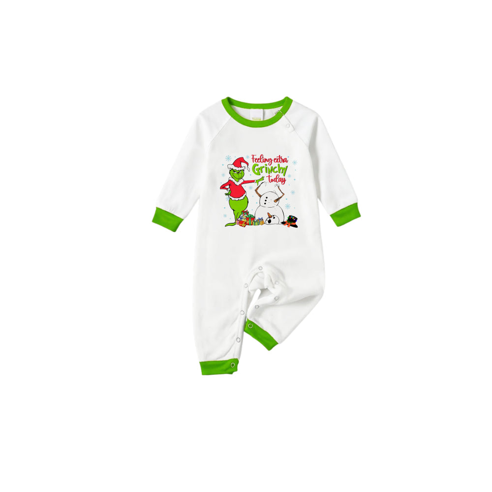 Holiday Family Christmas Pajamas Set With Playful Xmas Character Pattern Design
