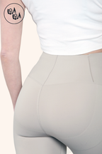 High Waisted Sculpting Leggings in Bleach Grey