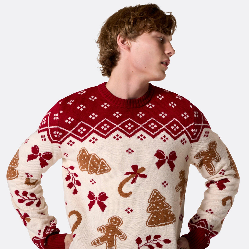 Men's Gingerbread Christmas Jumper