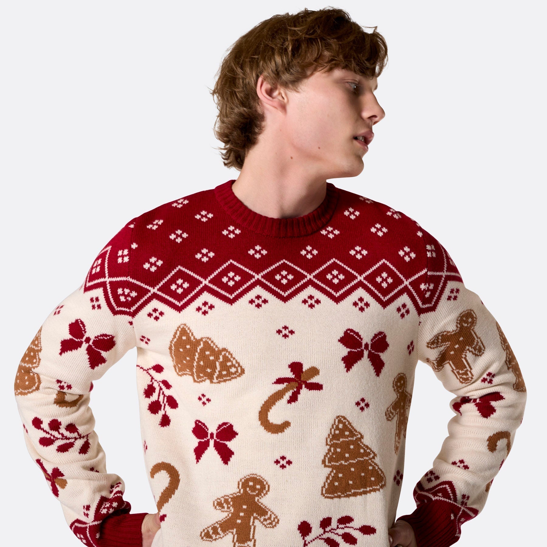 Men's Gingerbread Christmas Jumper
