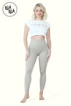 High Waisted Sculpting Leggings in Bleach Grey