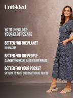 Maddie Short Sleeve Dress - Navy Polka Dot Print