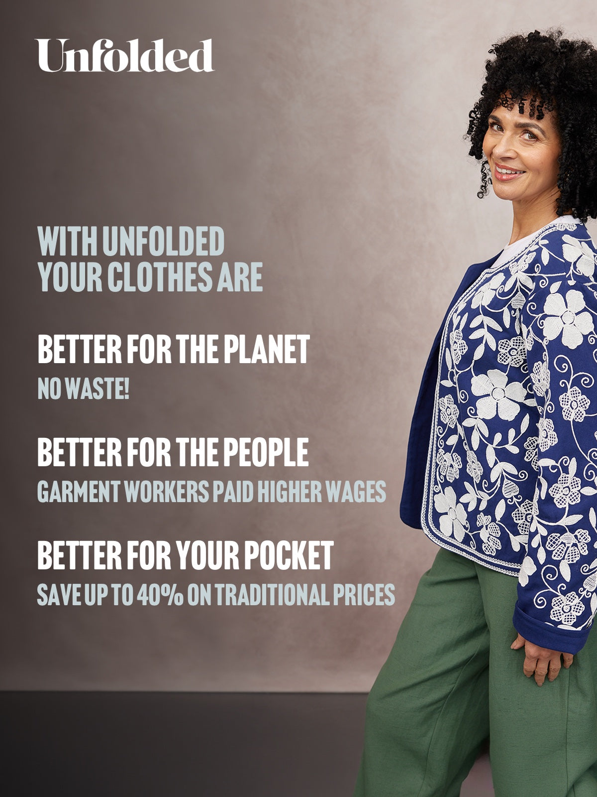 Elaine Embroidered Jacket - Reversible Navy