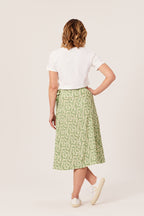 Linda - Midi Wrap Skirt - Green