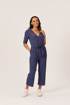 Suzanne - Wrap Jumpsuit - Navy