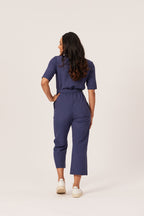 Suzanne - Wrap Jumpsuit - Navy