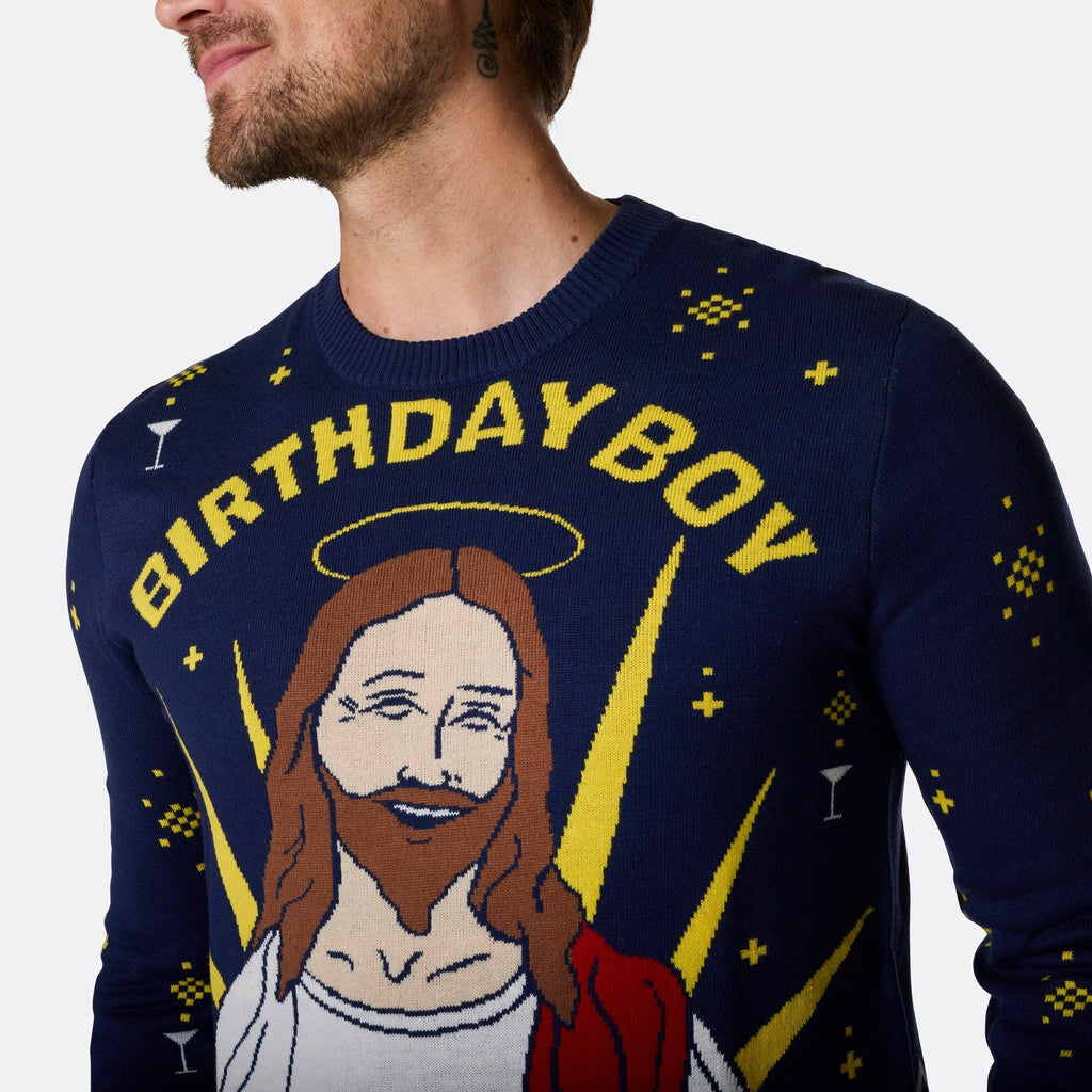 Men's Birthday Boy Christmas Jumper