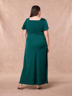 Carly - Sweetheart Midaxi Dress - Green