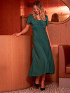 Carly - Sweetheart Midaxi Dress - Green