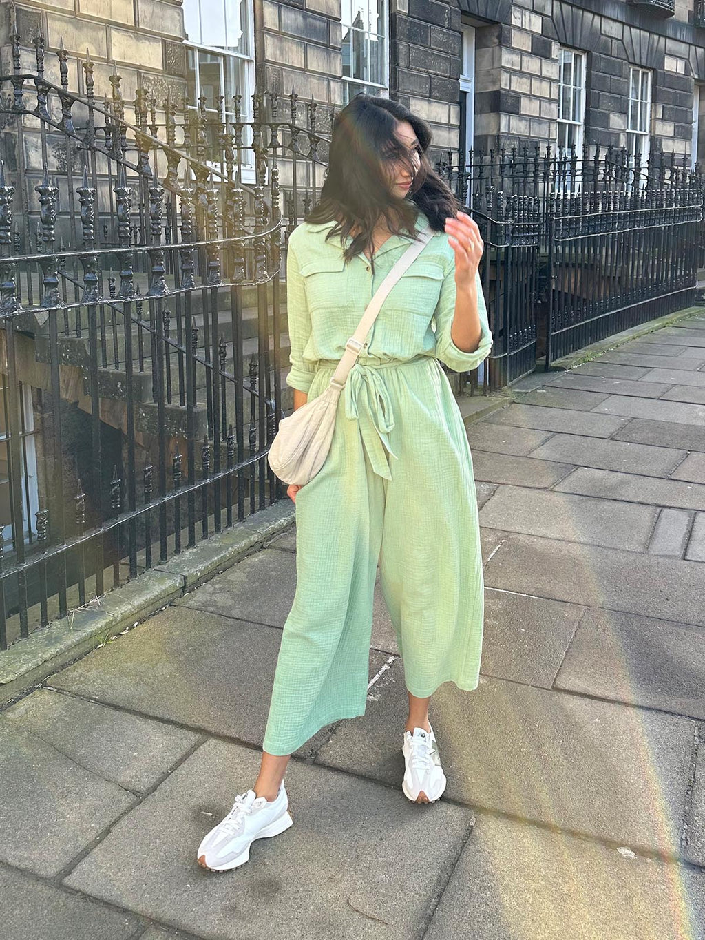 Clara - Utility Jumpsuit - Green