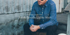 Indigo Jacquard Dot Utility Shirt