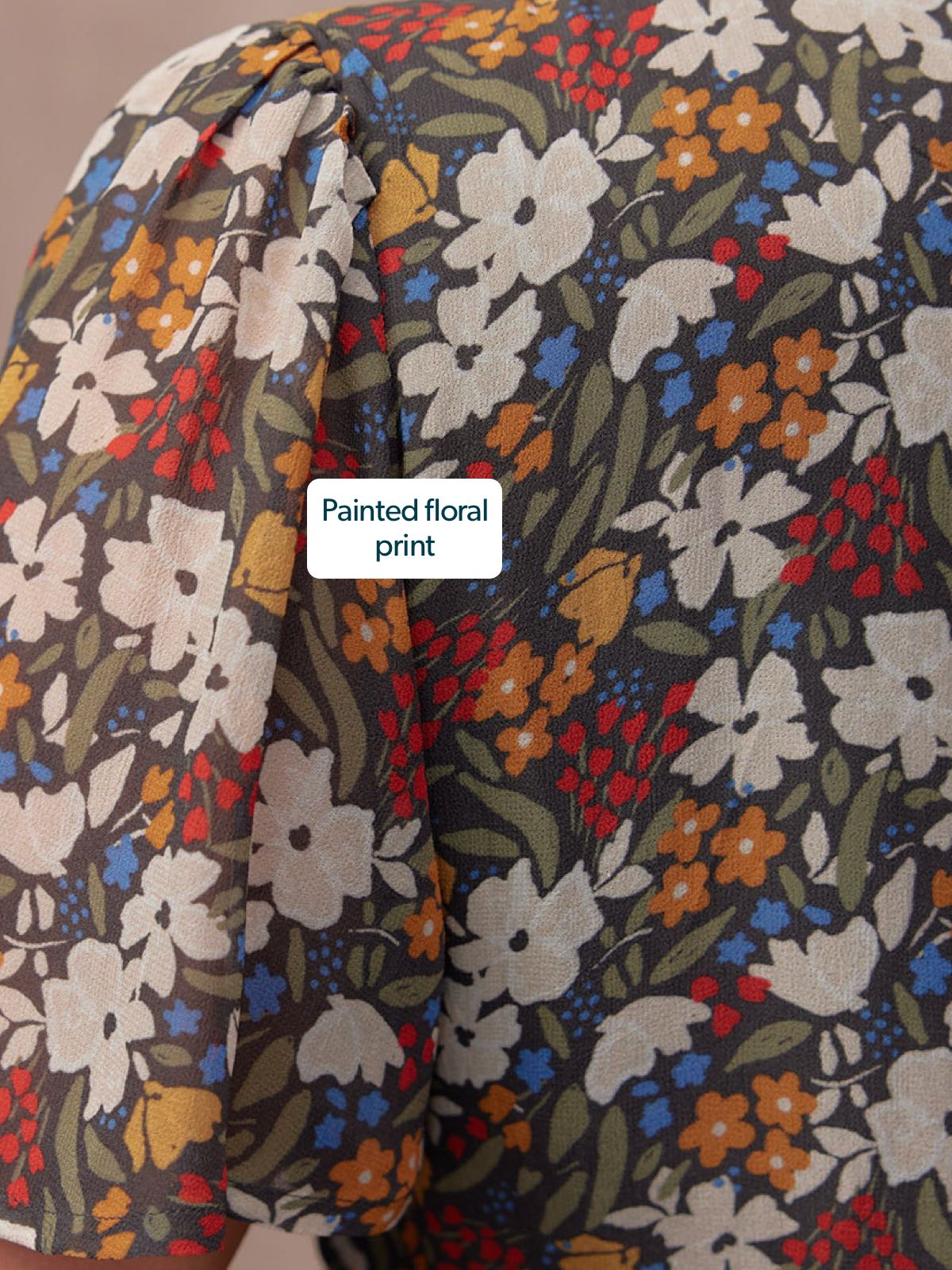 Dana Wrap Dress - Multi Painted Floral Print