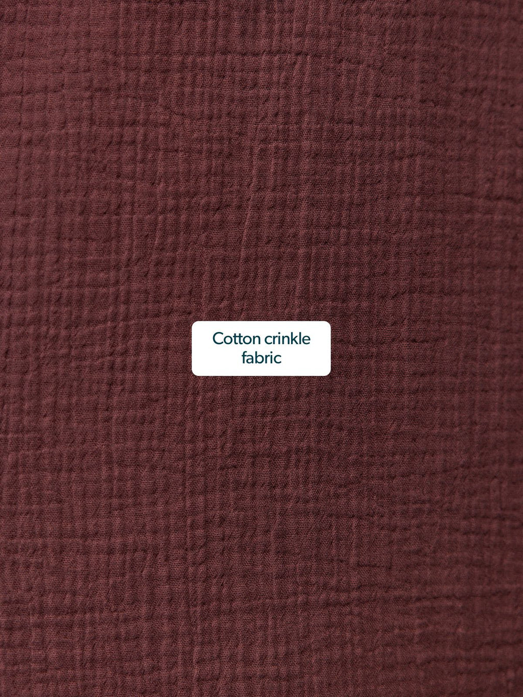 Deborah Oversized Cotton Crinkle Shirt - Brown