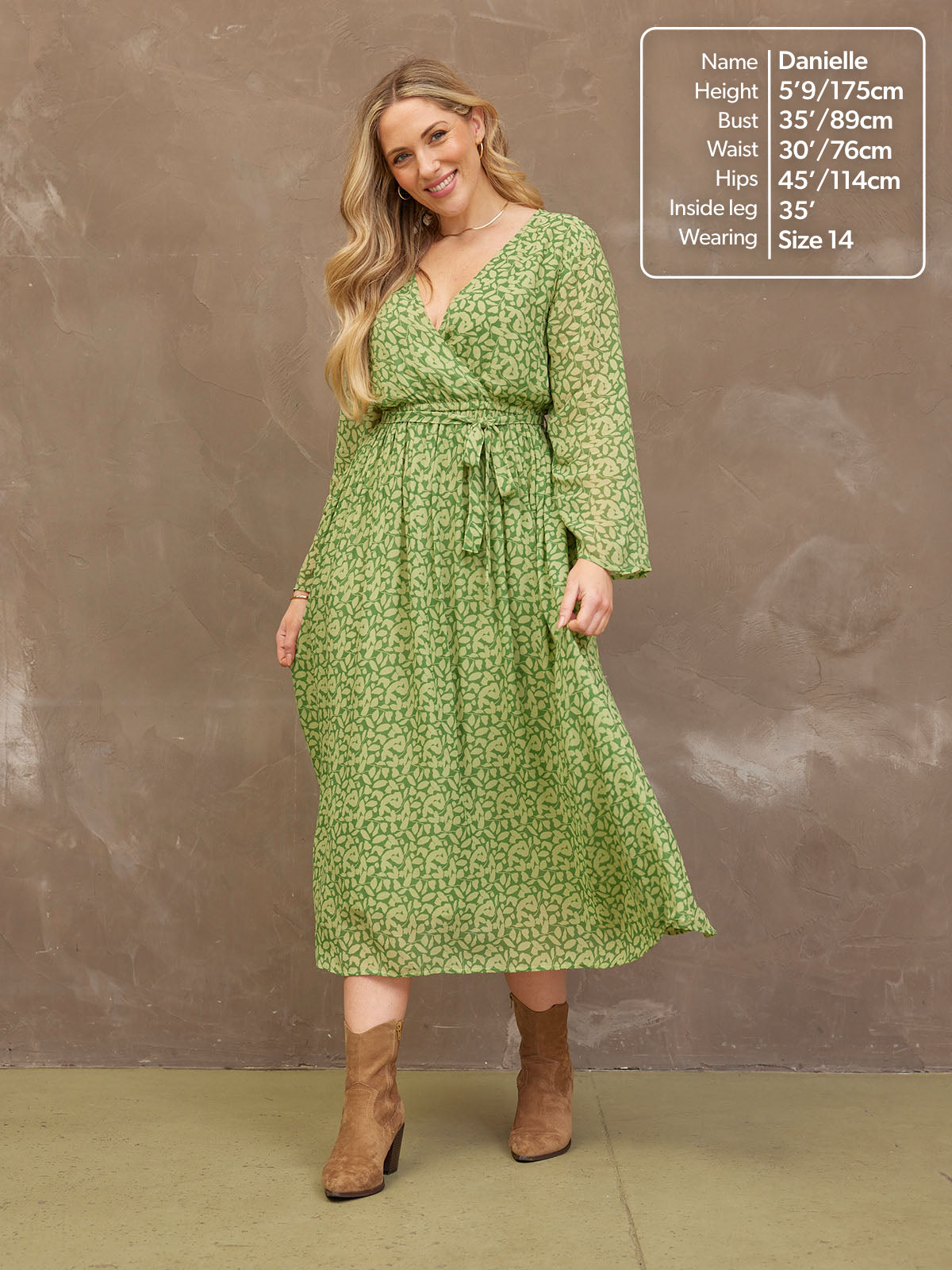 Dora Leaf Print Dress