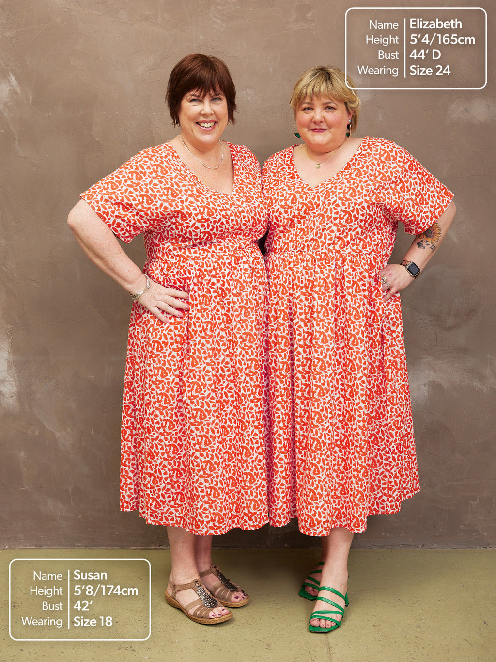Fern Dress - Terracotta Print