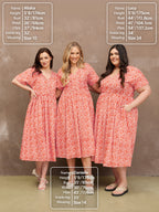 Fern Dress - Terracotta Print