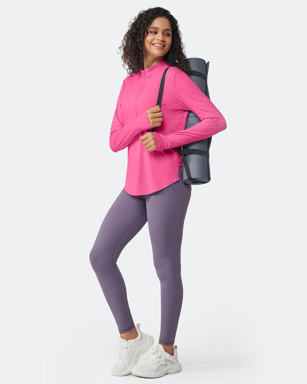 Womens UPF 50+ Sun Shirts Lightweight Quick Dry Long Sleeve Workout Tops Lightweight Running Pullover