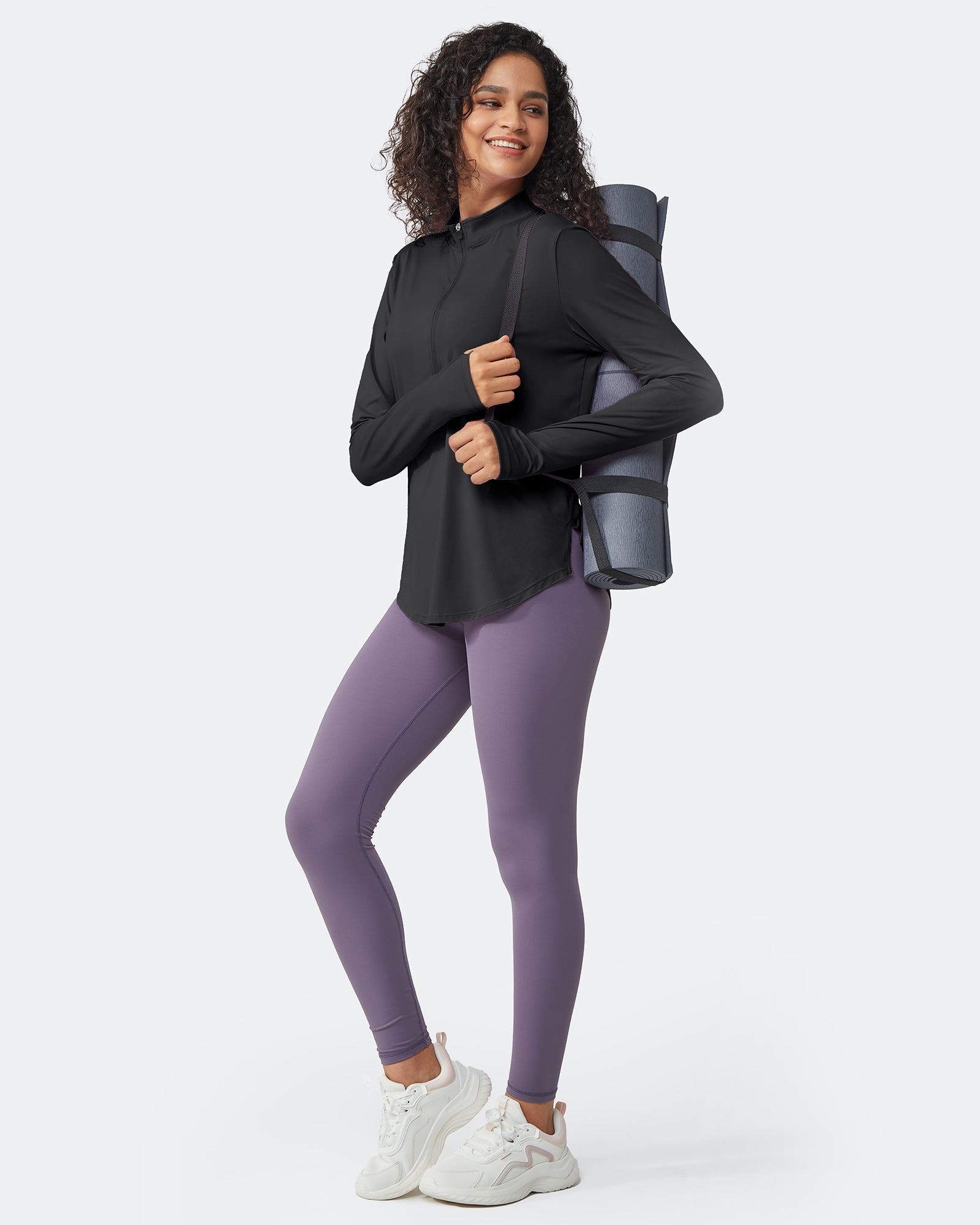Womens UPF 50+ Sun Shirts Lightweight Quick Dry Long Sleeve Workout Tops Lightweight Running Pullover