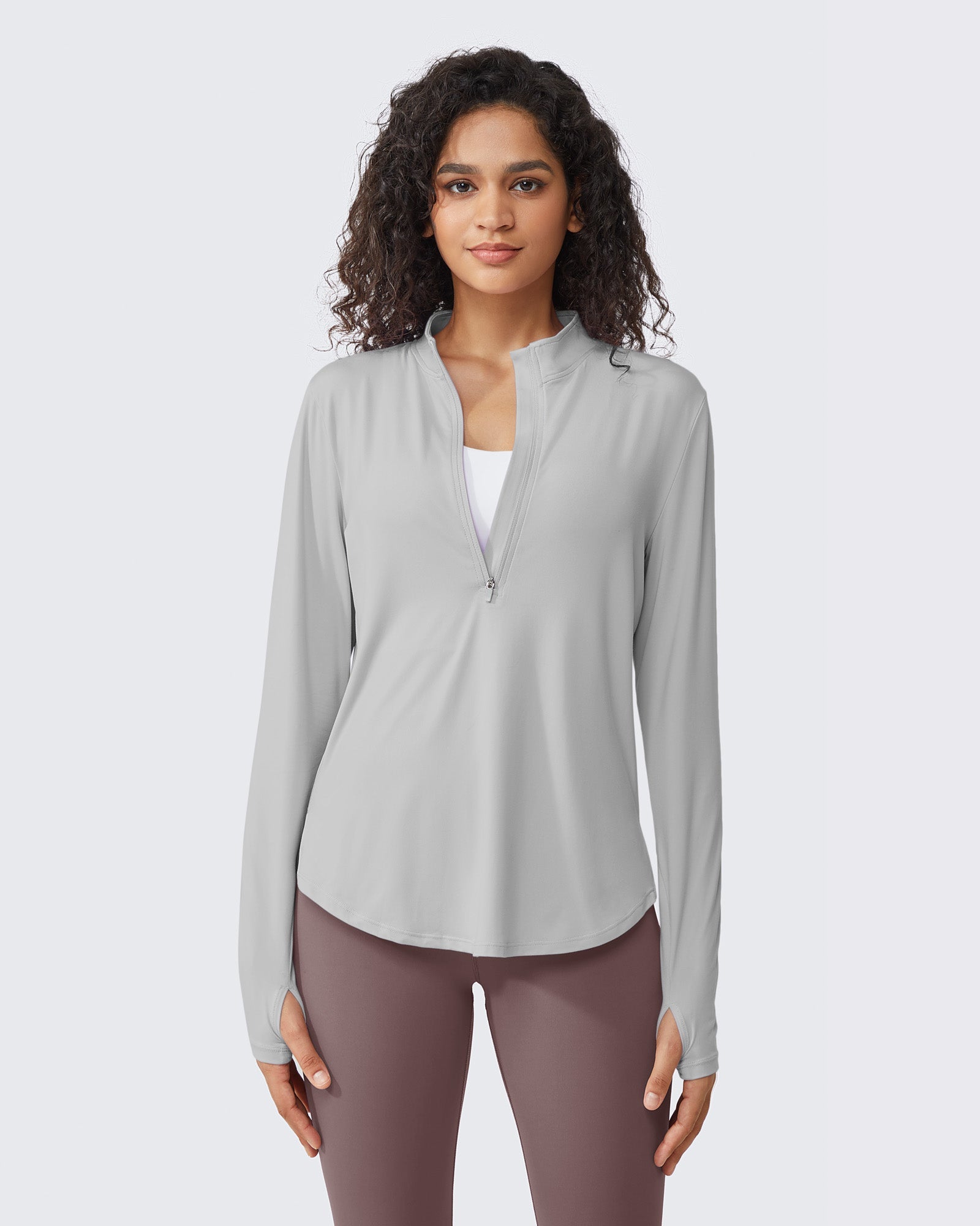 Womens UPF 50+ Sun Shirts Lightweight Quick Dry Long Sleeve Workout Tops Lightweight Running Pullover