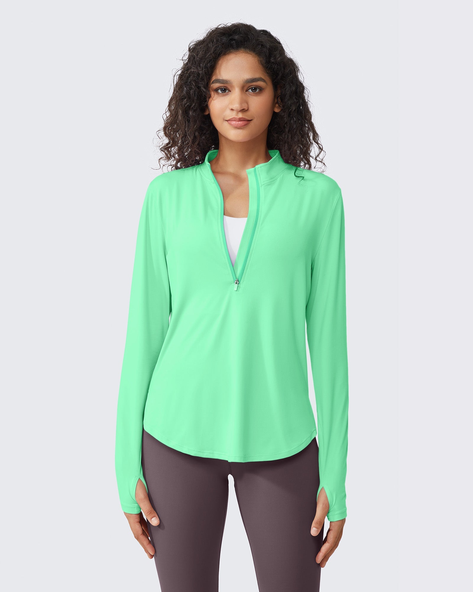 Womens UPF 50+ Sun Shirts Lightweight Quick Dry Long Sleeve Workout Tops Lightweight Running Pullover